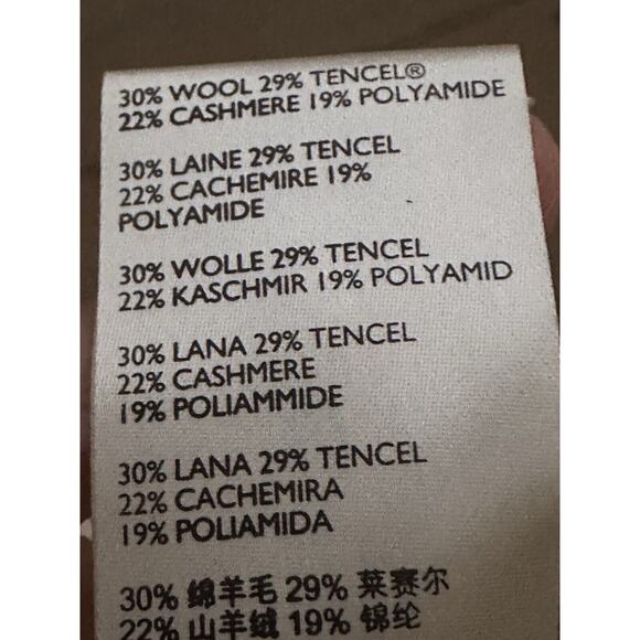 FREE PEOPLE Dana Cashmere Wool Luxe Ivory Beige Slit Polo Midi Sweater Dress XS - Picture 13 of 16